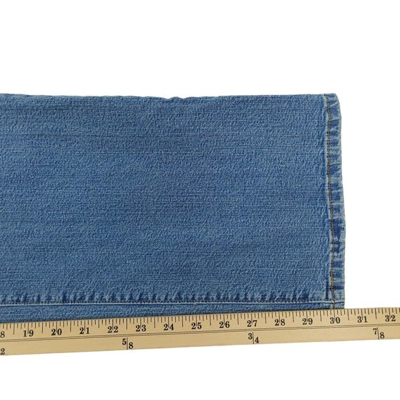 Levis 550 Relaxed Boot Cut Jeans Womens Size 16 M Light Wash Denim High Rise - Picture 5 of 13